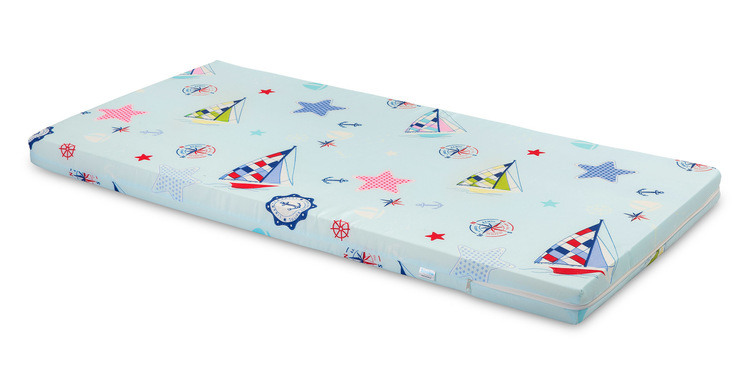 Cot Insert sailboats blue 120x60