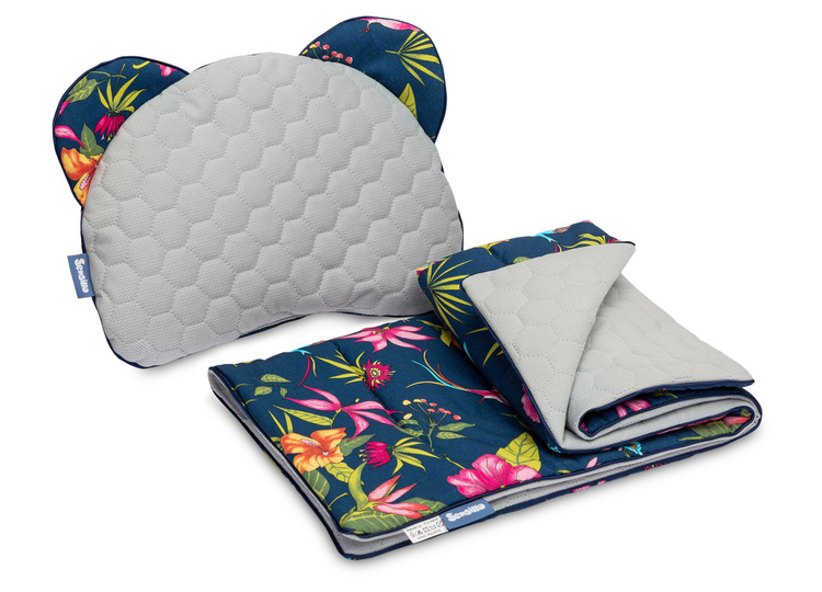 KINDERWAGENSET VELVET MARINEBLAU KOLIBRI