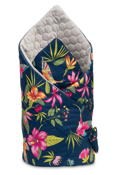 WICKELDECKE VELVET MARINEBLAU KOLIBRI 75x75