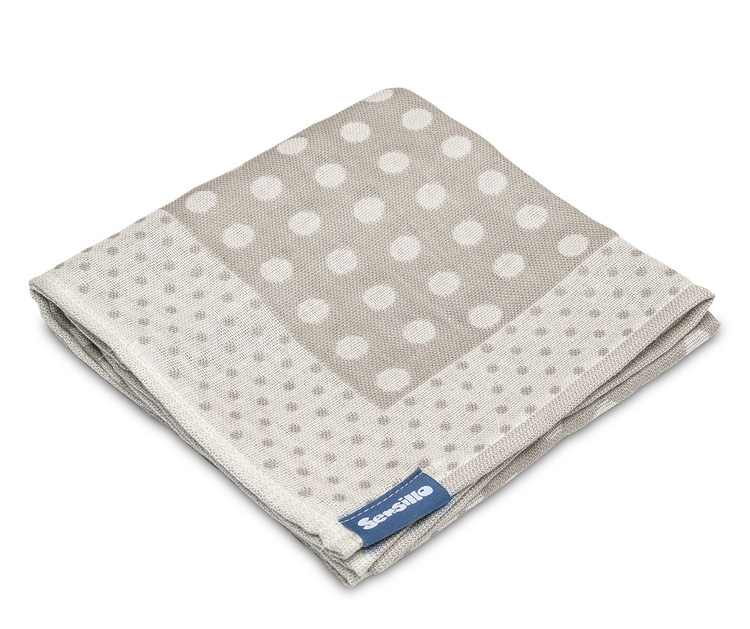 BAMBOO DIAPER LATTE DOTS 65X75