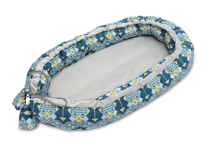 BABYNEST 80x45 MARINEBLAU ORNAMENT