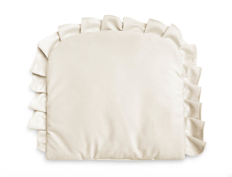 Pillow With a Frill – Velvet ivory