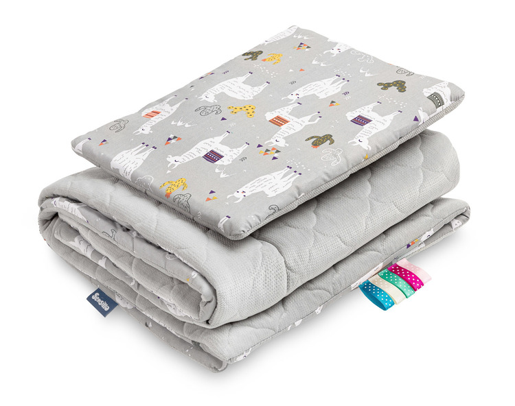 SET VELVET GRAU / LAMAS