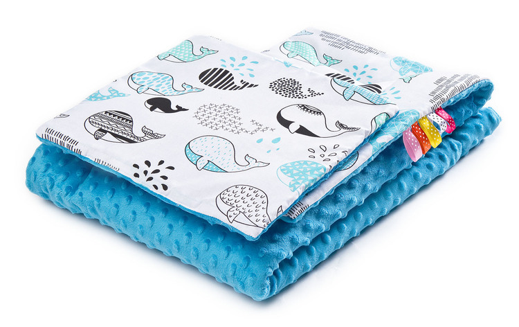 SET MINKY WALE / TÜRKIS 75x100/30x35