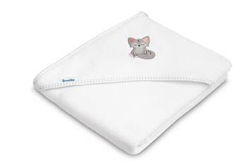TERRY BATH COVER 100X100 WHITE WOLF
