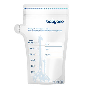 1084 Breast milk storage bags 180ml 30pcs