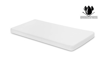 WATERPROOF BEDSHEET JERSEY WHITE 140x70