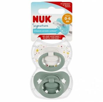 0061 SIGNATURE SILICONE pacifier 0-6 2PCS/BOX 539474, 730617