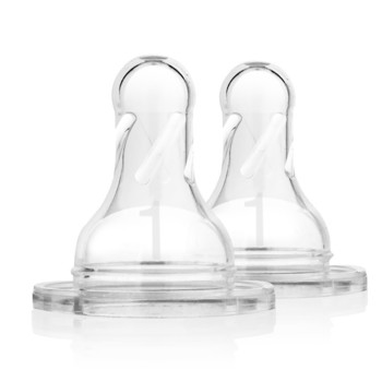 302 Level-1 Silicone Narrow Nipple, 2-Pack