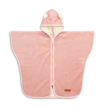 CAR SEAT PONCHO PLUSH PINK