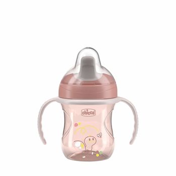 180622 KUBEK NIEKAPEK Z TWARDYM USTNIKIEM 200ML 6+ RÓŻOWY