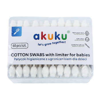 A0710 COTTON SWABS WITH LIMITER FOR BABIES