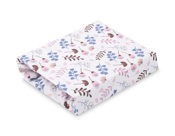 PRZEŚCIERADŁO DRUKOWANE BAWEŁNA TWIGS PINK 60X120