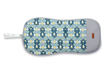 EINLAGE FÜR KINDERWAGEN VELVET MARINEBLAU ORNAMENT
