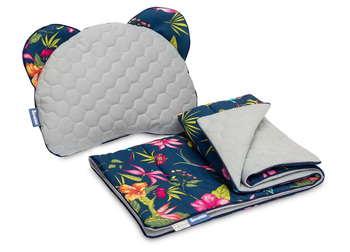 KINDERWAGENSET VELVET MARINEBLAU KOLIBRI