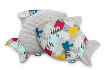 FISCHKISSEN VELVET GRAU PUZZLE