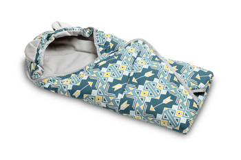 EINSCHLAGDECKE FÜR BABYSCHALEN VELVET MARINEBLAU ORNAMENT