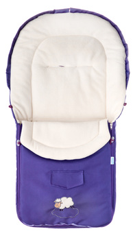 STROLLER SLEEPING BAG FLEECE PURPLE (95x40)
